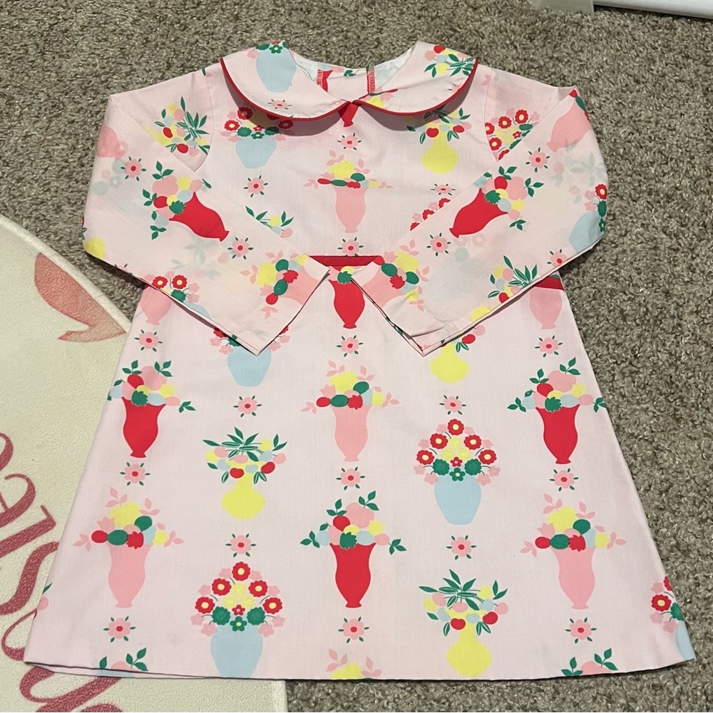 The Beaufort Bonnet Company Pink Floral Kids Dress